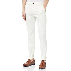 Tommy Hilfiger Herren Hose Denton Chino Premium Chino, Weiß (White), 36W / 32L