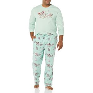 Amazon Essentials Disney   Marvel   Star Wars Herren Schlafanzug-Schlaf-Sets Flanell, Mickey Winter Mens, L