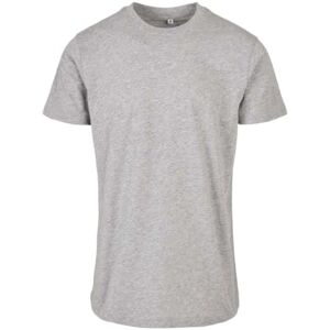 Build Your Brand Herren BB010-Basic Round Neck T-Shirt, Heather Grey, M