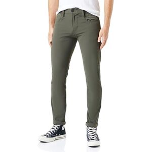 Replay Herren Chino Anbass Slim-Fit Hyperflex Hybrid mit Stretch, Olive 935 (Grün), 34W / 34L