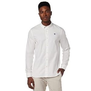 Timberland Herren LS Elvatd Oxford Slim T-Shirt, weiß, XL