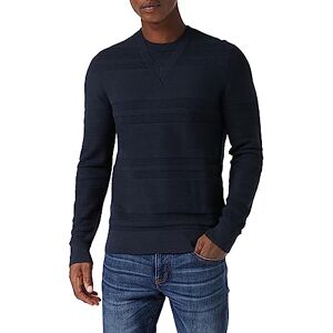 Giorgio Armani Herren Substainable, Long Sleeves, Soft Touch, Neck Pullover Sweater, Navy, XS EU