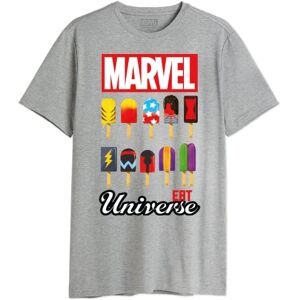 Marvel Herren Memarcots288 T-Shirt, Grau meliert, L