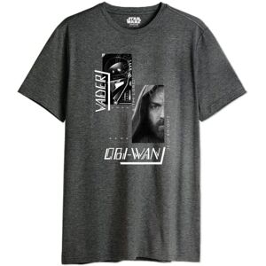 Star Wars Stars Wars Herren Meswobits006 T-Shirt, Anthrazit, XXL