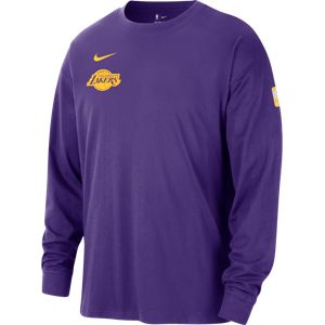 Los Angeles Lakers Courtside langärmeliges Nike NBA-Max90-T-Shirt für Herren - Lila - L