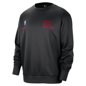 Chicago Bulls SpotlightNike Dri-FIT NBA-Sweatshirt mit Rundhalsausschnitt für Herren - Schwarz - M