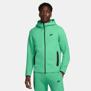 Nike Sportswear Tech Fleece Windrunner Herren-Hoodie mit durchgehendem Reißverschluss - Grün - XS