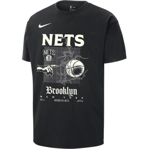 Nike Brooklyn Nets Courtside Max90 NBA-T-Shirt für Herren - Schwarz - XL