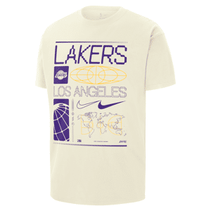 Nike Los Angeles Lakers NBA-Max90-T-Shirt für Herren - Weiß - XL