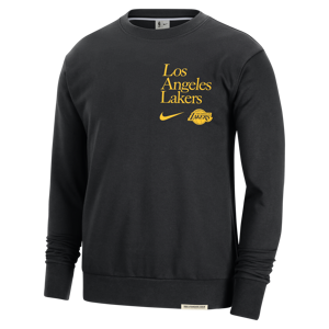 Los Angeles Lakers Standard Issue Nike Dri-FIT NBA-Sweatshirt mit Rundhalsausschnitt für Herren - Schwarz - L