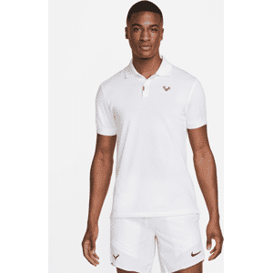 The Nike Polo Rafa Herren-Poloshirt in schmaler Passform - Weiß - XS