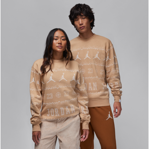 Jordan Essentials HolidayFleece Crew - Braun - M