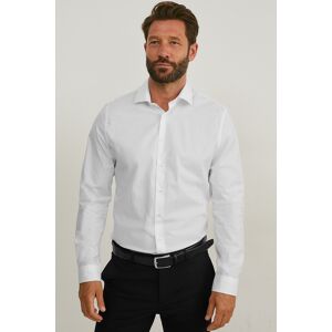 C&A Businesshemd-Slim Fit-Cutaway-bügelleicht, Weiss, Größe: L Männlich