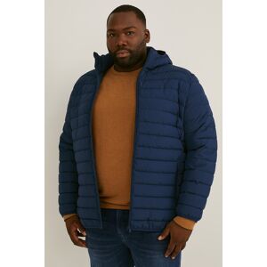 C&A Steppjacke mit Kapuze-recycelt, Blau, Größe: 3XL Männlich