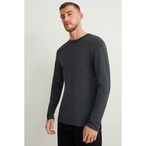 C&A Langarmshirt, Grau, Größe: 2XL Männlich