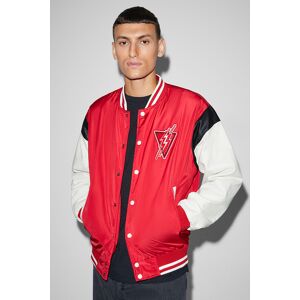 C&A Collegejacke, Rot, Größe: M Männlich