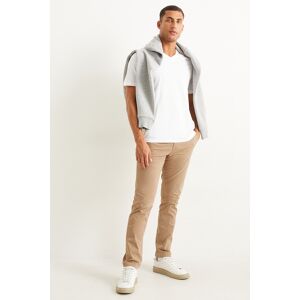 C&A Chino-Slim Fit-Flex, Beige, Größe: W33 L32 Männlich