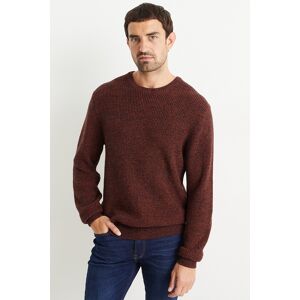 C&A Pullover-gerippt, Orange, Größe: L Männlich