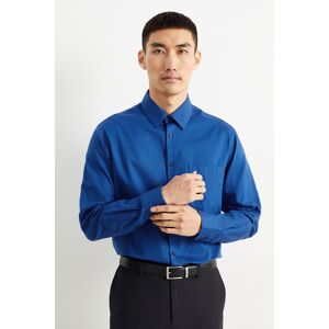 C&A Oxford Hemd-Regular Fit-Kent-bügelleicht, Blau, Größe: XL Männlich