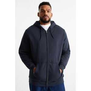 C&A Sweatjacke mit Kapuze, Blau, Größe: 5XL Männlich