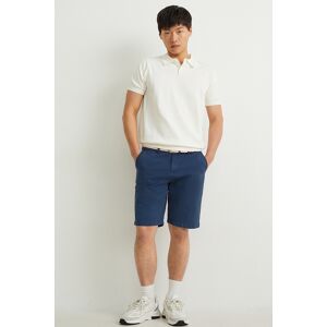 C&A Shorts mit Gürtel, Blau, Größe: W30 Male