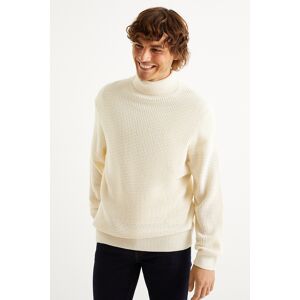 C&A Rollkragenpullover, Weiss, Größe: XL Male