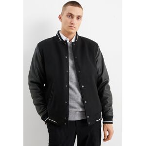 C&A Collegejacke, Schwarz, Größe: L Männlich