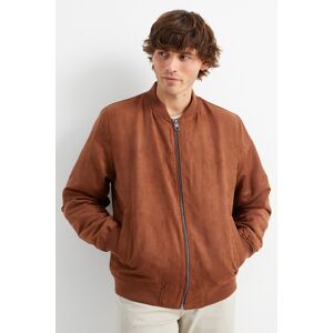 C&A Blouson-Velourslederimitat, Braun, Größe: XL Männlich