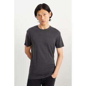 C&A T-Shirt-Feinripp, Grau, Größe: S Männlich