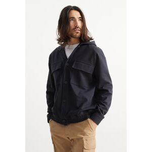 C&A Blouson mit Kapuze, Blau, Größe: M Male