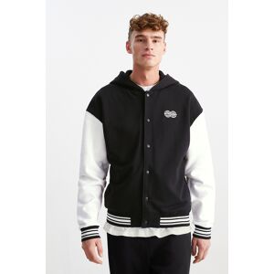 C&A Collegejacke mit Kapuze, Schwarz, Größe: XS Männlich