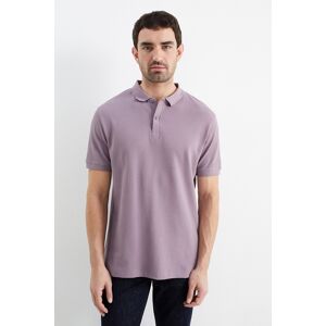 C&A Poloshirt-strukturiert, Lila, Größe: XL Männlich