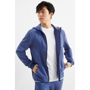 C&A Active C&A Funktions-Sweatjacke mit Kapuze, Blau, Größe: 2XL Male