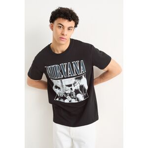 C&A T-Shirt-Nirvana, Schwarz, Größe: M Männlich