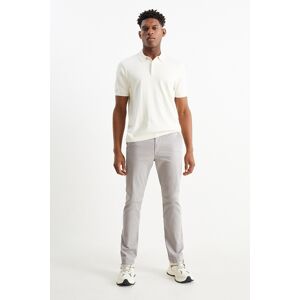 C&A Chino-Slim Fit, Grau, Größe: W38 L30 Männlich