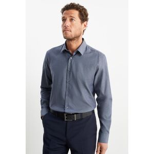 C&A Oxford Hemd-Regular Fit-Kent-bügelleicht, Blau, Größe: L Männlich