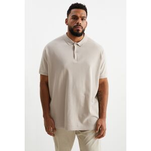 C&A Poloshirt, Beige, Größe: 6XL Männlich