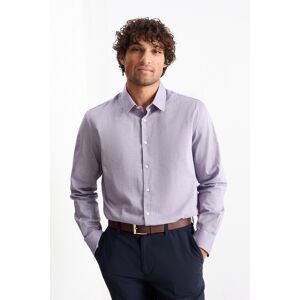 C&A Oxford Hemd-Regular Fit-Kent-bügelleicht, Lila, Größe: 3XL Männlich