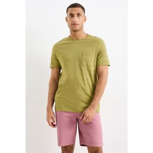 C&A T-Shirt-strukturiert, Grün, Größe: L Männlich