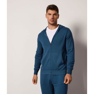 Falconeri Sweatjacke aus Kaschmir Ultrasoft Mann Wolkenblau Stückgefärbt Größe 46