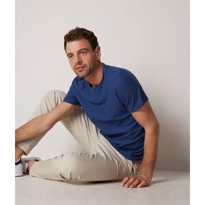 Falconeri T-Shirt aus Twist-Baumwolle Mann Irisblau Stückgefärbt Größe 52