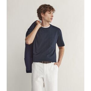 Falconeri Oversize-T-Shirt Brusttasche Mann Blau Größe 46