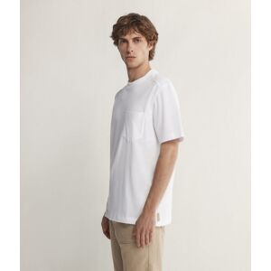 Falconeri Oversize-T-Shirt Brusttasche Mann Weiß Größe 50