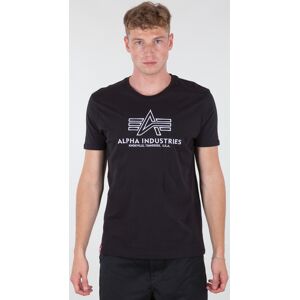 Alpha Industries Basic Embroidery T-Shirt 2XL Schwarz Weiss