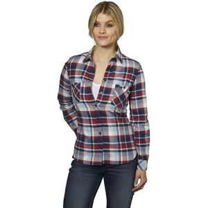 Rokker Orlando Damen Flanell-Hemd M Weiss Rot Blau