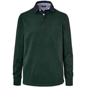 Tchibo - Langarm-Poloshirt - Dunkelgrün - 100% Baumwolle - Gr.: L Baumwolle  L male