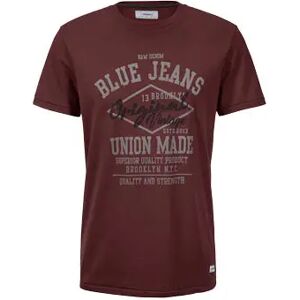 Tchibo - T-Shirt - Bordeaux - 100% Baumwolle - Gr.: M Baumwolle  M male