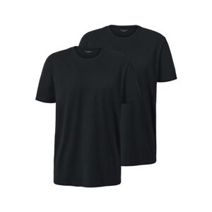 Tchibo - 2 T-Shirts Schwarz - 100% Baumwolle - Gr.: M Baumwolle  M male