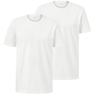 Tchibo - 2 T-Shirts - Weiss - 100% Baumwolle - Gr.: M Baumwolle  M male