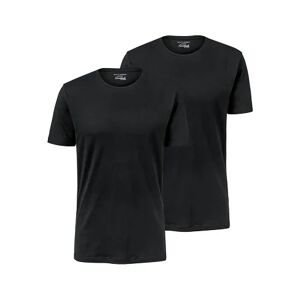 Tchibo - 2 T-Shirts mit Rundhalsausschnitt - Schwarz - 100% Baumwolle - Gr.: M Baumwolle  M male